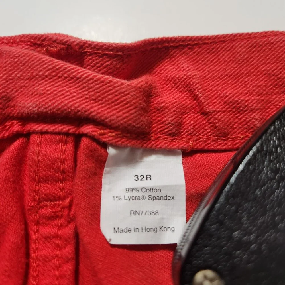 J.Crew Matchstick Slim Jeans Coral Orange 32x33 Stretch Men’s Summer Pants